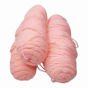 Pink Yarn Lot Acrylic Worsted Crochet Knit Craft Bulk Partial Skeins